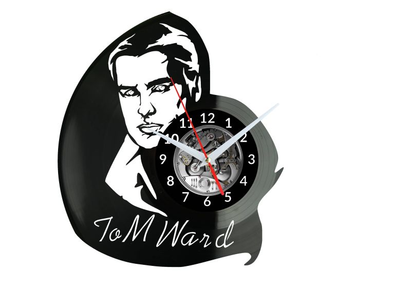 Tom Ward Vinyl Zegar Ścienny Płyta Winylowa Nowoczesny Dekoracyjny Na Prezent Urodziny