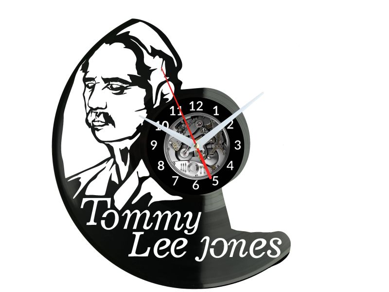 Tommy Lee Jones Vinyl Zegar Ścienny Płyta Winylowa Nowoczesny Dekoracyjny Na Prezent Urodziny