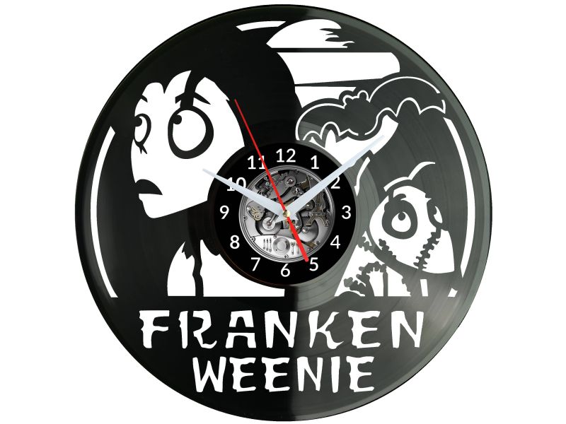 Franke Weenie Vinyl Zegar Ścienny Płyta Winylowa Nowoczesny Dekoracyjny Na Prezent Urodziny