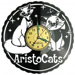 The Aristocats Vinyl Zegar Ścienny Płyta Winylowa Nowoczesny Dekoracyjny Na Prezent Urodziny