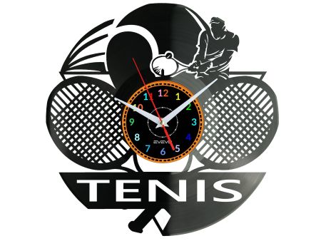 Tennis Vinyl Zegar Ścienny Płyta Winylowa Nowoczesny Dekoracyjny Na Prezent Urodziny