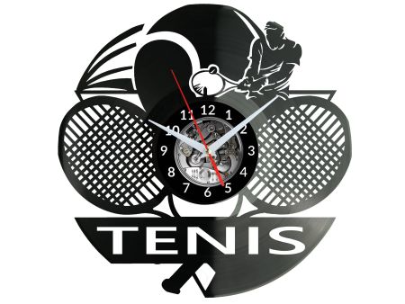 Tennis Vinyl Zegar Ścienny Płyta Winylowa Nowoczesny Dekoracyjny Na Prezent Urodziny