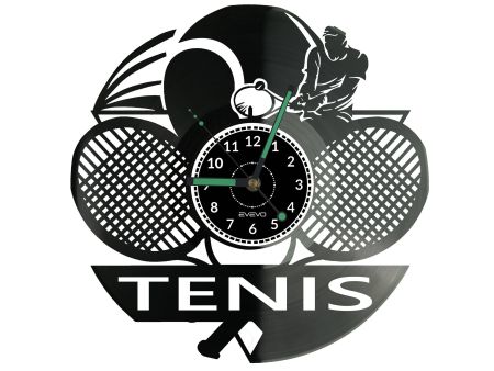 Tennis Vinyl Zegar Ścienny Płyta Winylowa Nowoczesny Dekoracyjny Na Prezent Urodziny