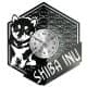 Shiba Inu Vinyl Zegar Ścienny Płyta Winylowa Nowoczesny Dekoracyjny Na Prezent Urodziny