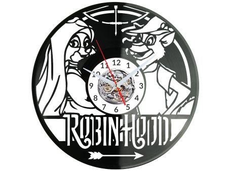 Robin Hood Vinyl Zegar Ścienny Płyta Winylowa Nowoczesny Dekoracyjny Na Prezent Urodziny