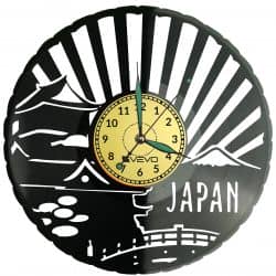 Japonia Vinyl Zegar Ścienny Płyta Winylowa Nowoczesny Dekoracyjny Na Prezent Urodziny
