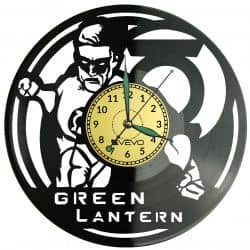 Green Lantern Vinyl Zegar Ścienny Płyta Winylowa Nowoczesny Dekoracyjny Na Prezent Urodziny