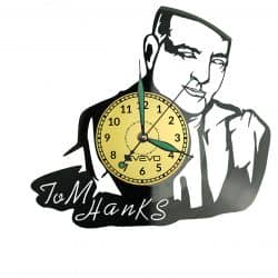 Tom Hanks Vinyl Zegar Ścienny Płyta Winylowa Nowoczesny Dekoracyjny Na Prezent Urodziny