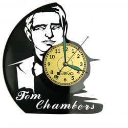 Tom Chambers Vinyl Zegar Ścienny Płyta Winylowa Nowoczesny Dekoracyjny Na Prezent Urodziny