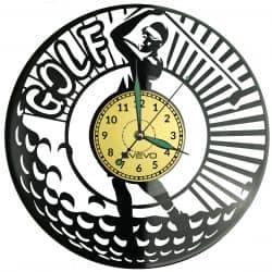 Golf Vinyl Zegar Ścienny Płyta Winylowa Nowoczesny Dekoracyjny Na Prezent Urodziny