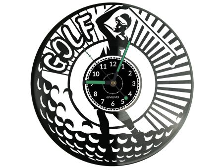 Golf Vinyl Zegar Ścienny Płyta Winylowa Nowoczesny Dekoracyjny Na Prezent Urodziny