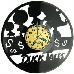 Duck Tales Vinyl Zegar Ścienny Płyta Winylowa Nowoczesny Dekoracyjny Na Prezent Urodziny
