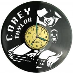 Corey Taylor Vinyl Zegar Ścienny Płyta Winylowa Nowoczesny Dekoracyjny Na Prezent Urodziny