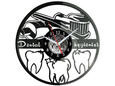 Dentysta Vinyl Zegar Ścienny Płyta Winylowa Nowoczesny Dekoracyjny Na Prezent Urodziny