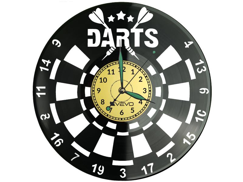 Darts Vinyl Zegar Ścienny Płyta Winylowa Nowoczesny Dekoracyjny Na Prezent Urodziny