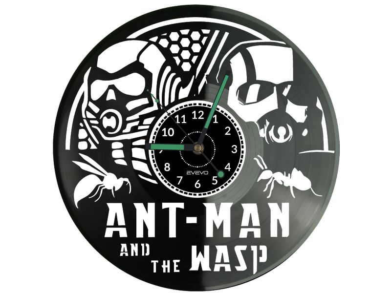 Ant-Man and The Wasp Vinyl Zegar Ścienny Płyta Winylowa Nowoczesny Dekoracyjny Na Prezent Urodziny