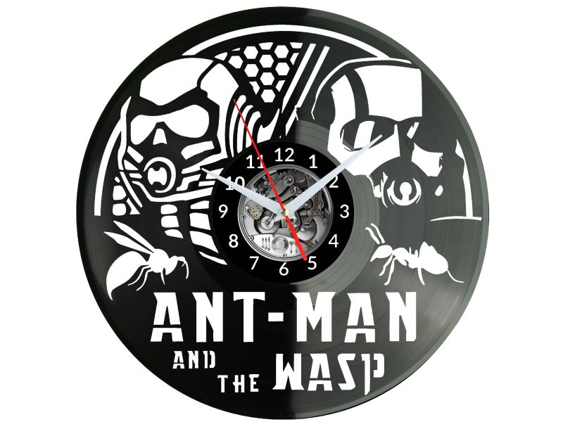 Ant-Man and The Wasp Vinyl Zegar Ścienny Płyta Winylowa Nowoczesny Dekoracyjny Na Prezent Urodziny