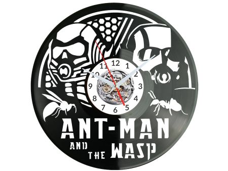 Ant-Man and The Wasp Vinyl Zegar Ścienny Płyta Winylowa Nowoczesny Dekoracyjny Na Prezent Urodziny