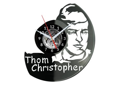 Thom Christopher Vinyl Zegar Ścienny Płyta Winylowa Nowoczesny Dekoracyjny Na Prezent Urodziny