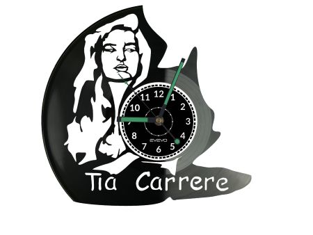 Tia Carrere Vinyl Zegar Ścienny Płyta Winylowa Nowoczesny Dekoracyjny Na Prezent Urodziny