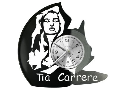 Tia Carrere Vinyl Zegar Ścienny Płyta Winylowa Nowoczesny Dekoracyjny Na Prezent Urodziny