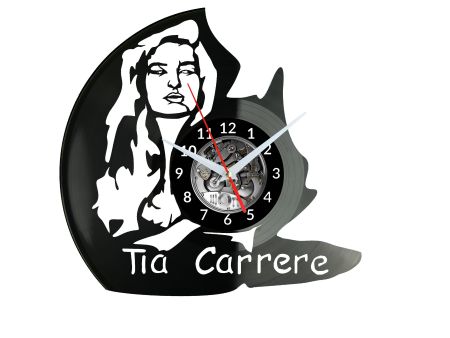 Tia Carrere Vinyl Zegar Ścienny Płyta Winylowa Nowoczesny Dekoracyjny Na Prezent Urodziny