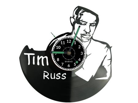 Tim Russ Vinyl Zegar Ścienny Płyta Winylowa Nowoczesny Dekoracyjny Na Prezent Urodziny