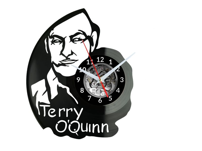 Terry O'Quinn Vinyl Zegar Ścienny Płyta Winylowa Nowoczesny Dekoracyjny Na Prezent Urodziny