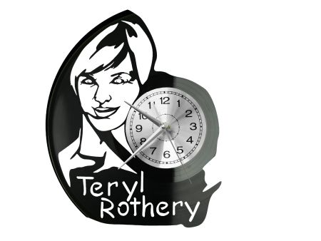 Teryl Rothery Vinyl Zegar Ścienny Płyta Winylowa Nowoczesny Dekoracyjny Na Prezent Urodziny