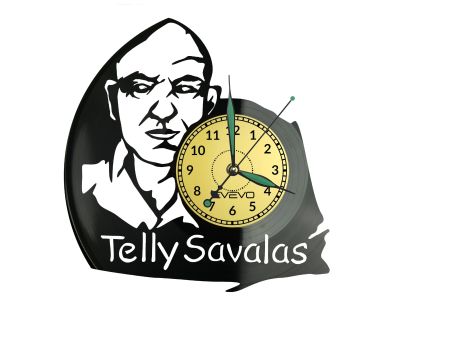 Telly Savalas Vinyl Zegar Ścienny Płyta Winylowa Nowoczesny Dekoracyjny Na Prezent Urodziny