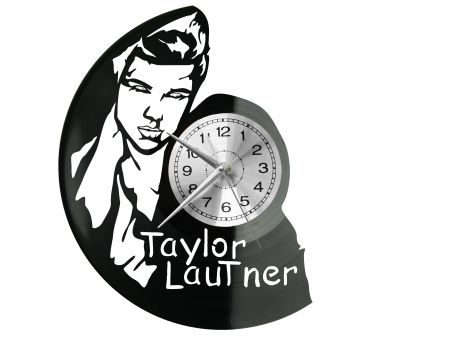 Taylor Lautner Vinyl Zegar Ścienny Płyta Winylowa Nowoczesny Dekoracyjny Na Prezent Urodziny