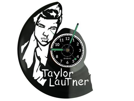 Taylor Lautner Vinyl Zegar Ścienny Płyta Winylowa Nowoczesny Dekoracyjny Na Prezent Urodziny