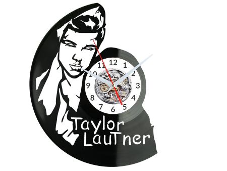 Taylor Lautner Vinyl Zegar Ścienny Płyta Winylowa Nowoczesny Dekoracyjny Na Prezent Urodziny