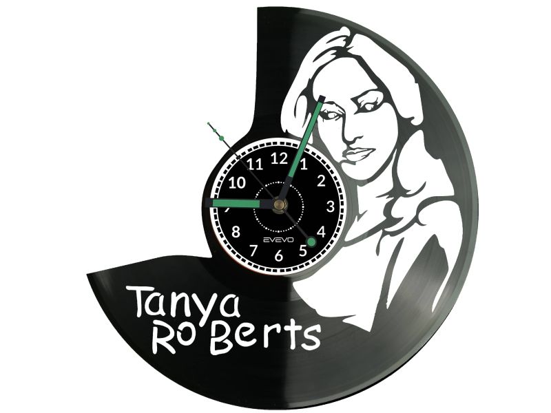 Tanya Roberts Vinyl Zegar Ścienny Płyta Winylowa Nowoczesny Dekoracyjny Na Prezent Urodziny