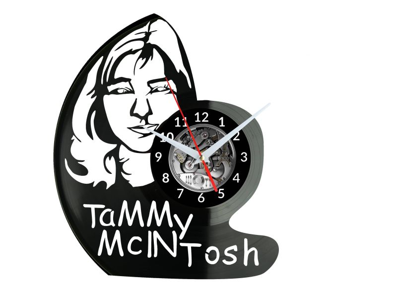 Tammy Macintosh Vinyl Zegar Ścienny Płyta Winylowa Nowoczesny Dekoracyjny Na Prezent Urodziny