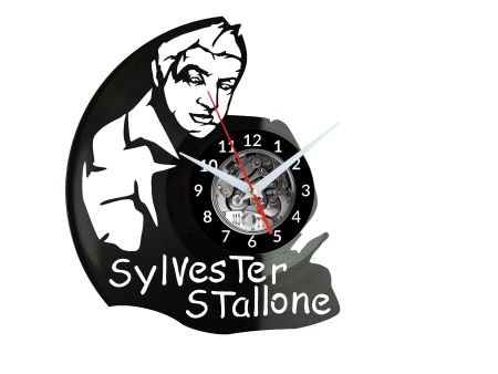 Sylvester Stallone Zegar Ścienny Płyta Winylowa Nowoczesny Dekoracyjny Na Prezent Urodziny