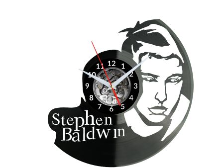 Stephen Baldwin Zegar Ścienny Płyta Winylowa Nowoczesny Dekoracyjny Na Prezent Urodziny