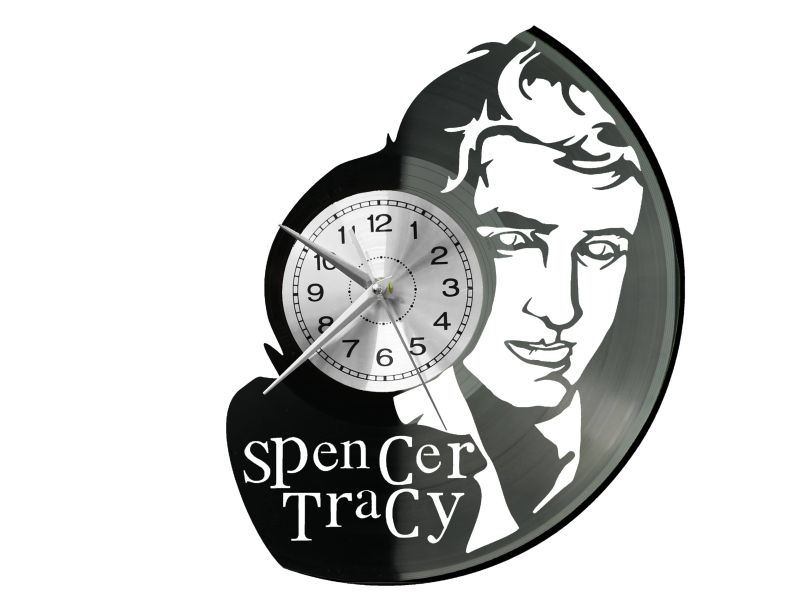 Spencer Tracy Zegar Ścienny Płyta Winylowa Nowoczesny Dekoracyjny Na Prezent Urodziny