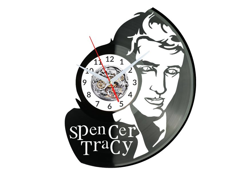 Spencer Tracy Zegar Ścienny Płyta Winylowa Nowoczesny Dekoracyjny Na Prezent Urodziny