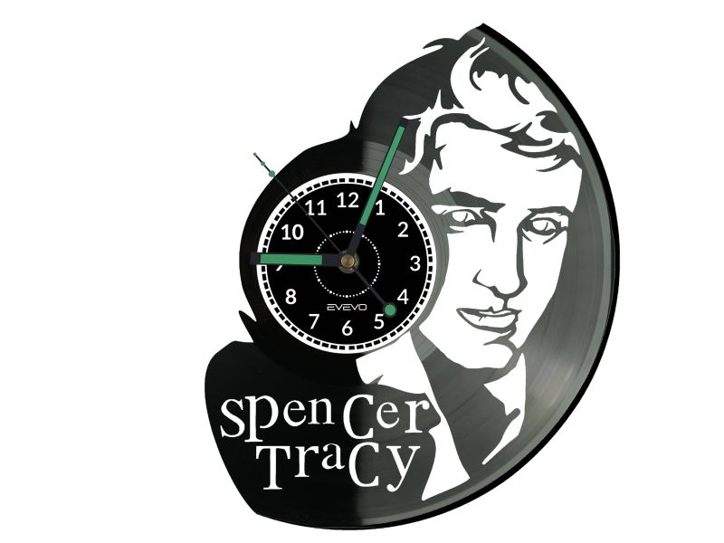 Spencer Tracy Zegar Ścienny Płyta Winylowa Nowoczesny Dekoracyjny Na Prezent Urodziny