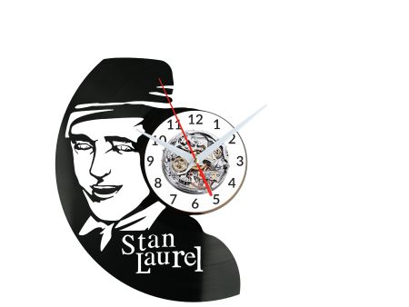 Stan Laurel Zegar Ścienny Płyta Winylowa Nowoczesny Dekoracyjny Na Prezent Urodziny