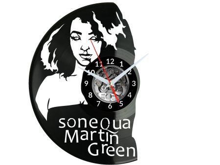 Sonequa Martin-Green Zegar Ścienny Płyta Winylowa Nowoczesny Dekoracyjny Na Prezent Urodziny