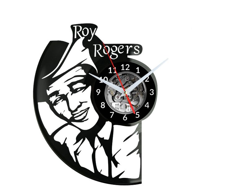 Roy Rogers Zegar Ścienny Płyta Winylowa Nowoczesny Dekoracyjny Na Prezent Urodziny