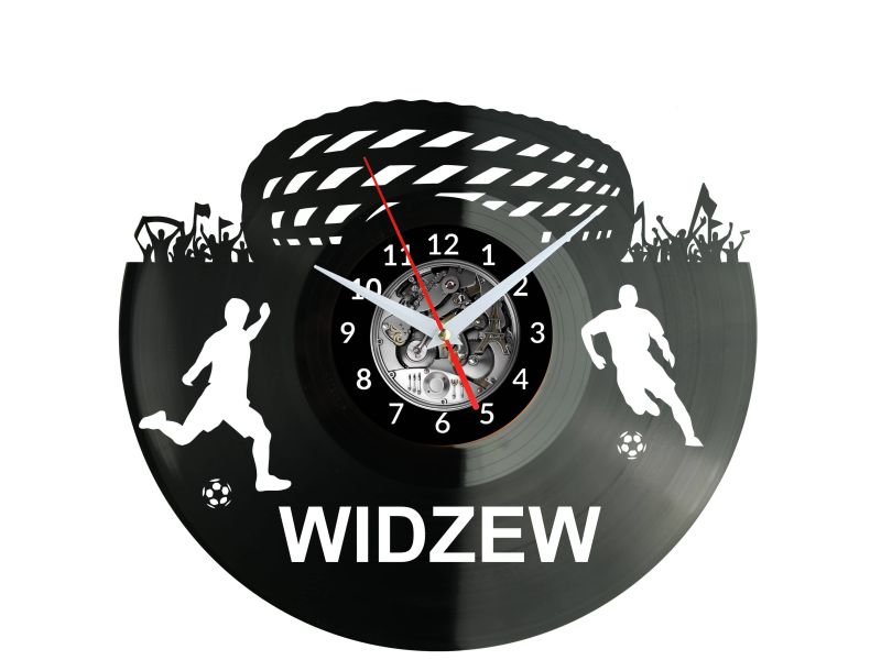 Widzew Stadion Zegar Ścienny Płyta Winylowa Nowoczesny Dekoracyjny Na Prezent Urodziny