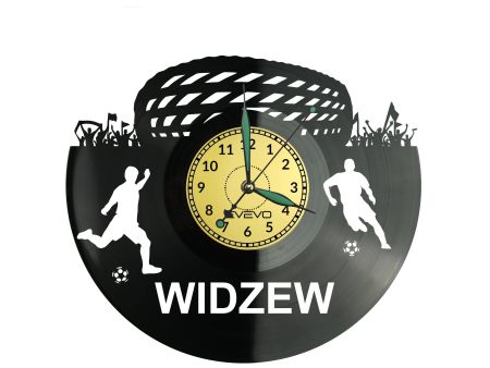 Widzew Stadion Zegar Ścienny Płyta Winylowa Nowoczesny Dekoracyjny Na Prezent Urodziny