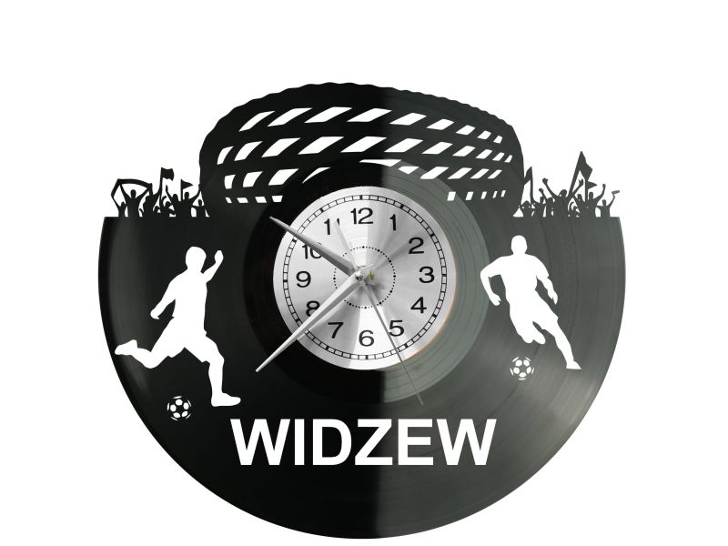 Widzew Stadion Zegar Ścienny Płyta Winylowa Nowoczesny Dekoracyjny Na Prezent Urodziny