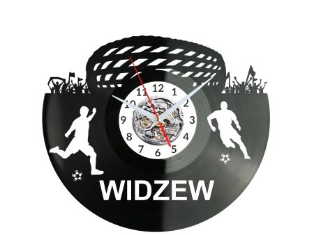 Widzew Stadion Zegar Ścienny Płyta Winylowa Nowoczesny Dekoracyjny Na Prezent Urodziny