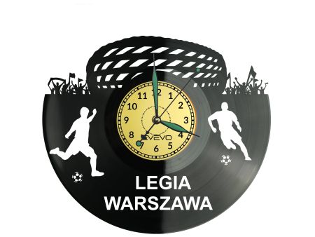 Legia Warszawa Stadion Zegar Ścienny Płyta Winylowa Nowoczesny Dekoracyjny Na Prezent Urodziny