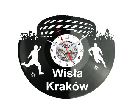 Wisła Kraków Stadion Zegar Ścienny Płyta Winylowa Nowoczesny Dekoracyjny Na Prezent Urodziny