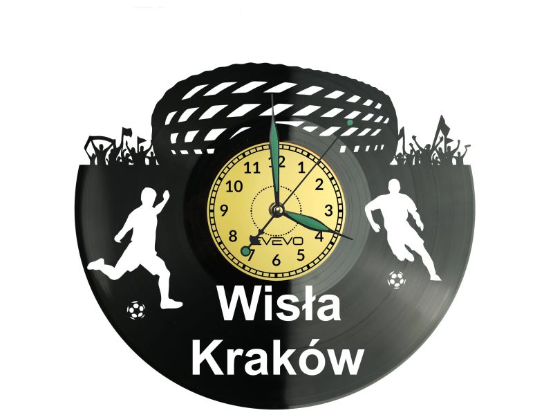 Wisła Kraków Stadion Zegar Ścienny Płyta Winylowa Nowoczesny Dekoracyjny Na Prezent Urodziny